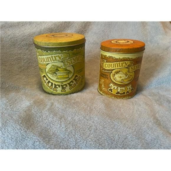 Vintage Coffee & Tea Tins Loscalzo-Michaelson 1970 - Picture 6 of 8